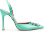 Amina Muaddi Camelia Sling pumps Groen - Thumbnail 1