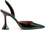 Amina Muaddi Holli slingback pumps Blauw - Thumbnail 1