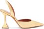 Amina Muaddi Holli slingback pumps Goud - Thumbnail 1