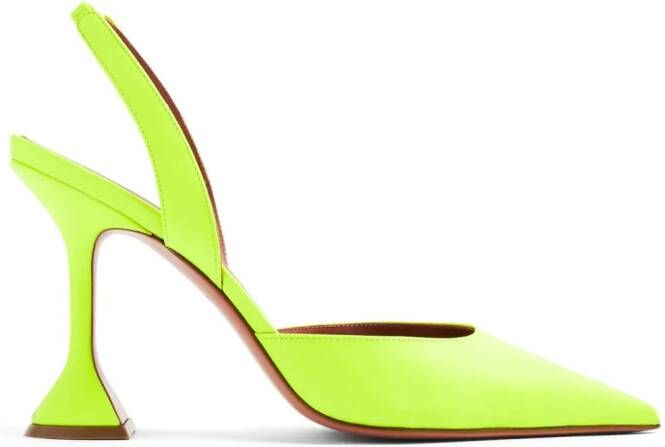 Amina Muaddi Holli slingback pumps Groen