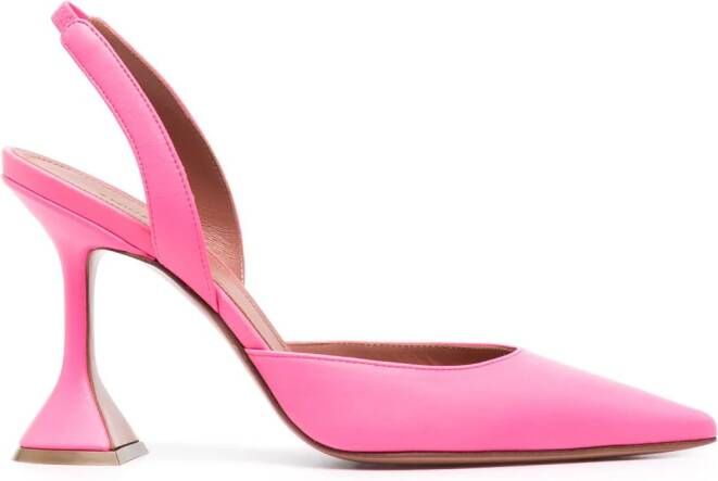 Amina Muaddi Holli slingback pumps Roze