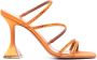 Amina Muaddi Nima sandalen verfraaid met kristallen Oranje - Thumbnail 1