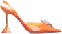 Amina Muaddi Pumps met strikdetail Oranje - Thumbnail 1