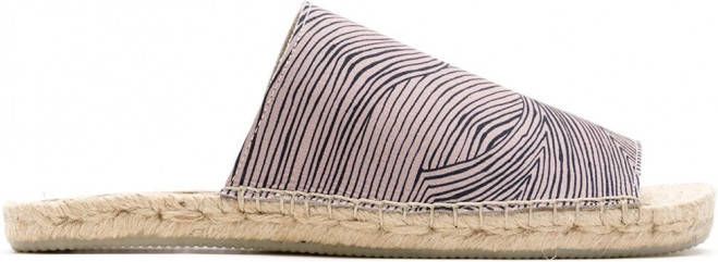 Amir Slama x Cervera espadrilles met print Beige