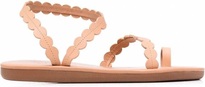 Ancient Greek Sandals Aura sandalen met bandje Beige