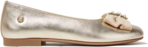 ANDANINES Ballerina's met metallic-effect Goud