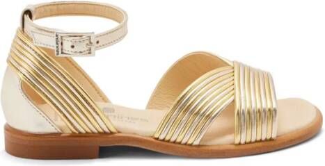 ANDANINES Sandalen met metallic-effect Goud