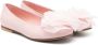 Andrea Montelpare Leren ballerina's met bloemapplicatie Roze - Thumbnail 1