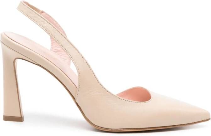 Anna F. 1494 90 slingback pumps Beige