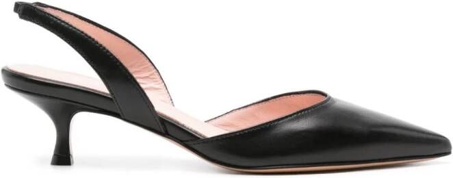 Anna F. Leren slingback pumps Zwart