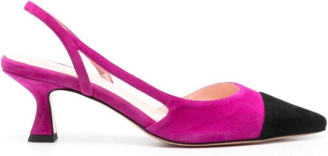 Anna F. 70 mm slingback pumps Paars