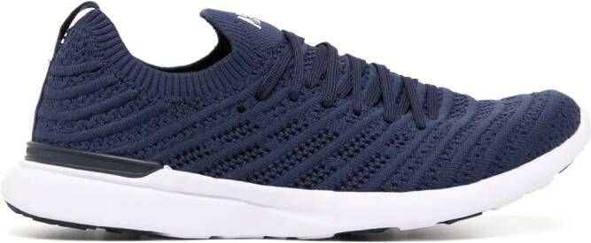 APL: ATHLETIC PROPULSION LABS TechLoom Wave logo-patch sneakers Blauw