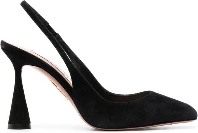 Aquazzura Amore suède pumps Zwart