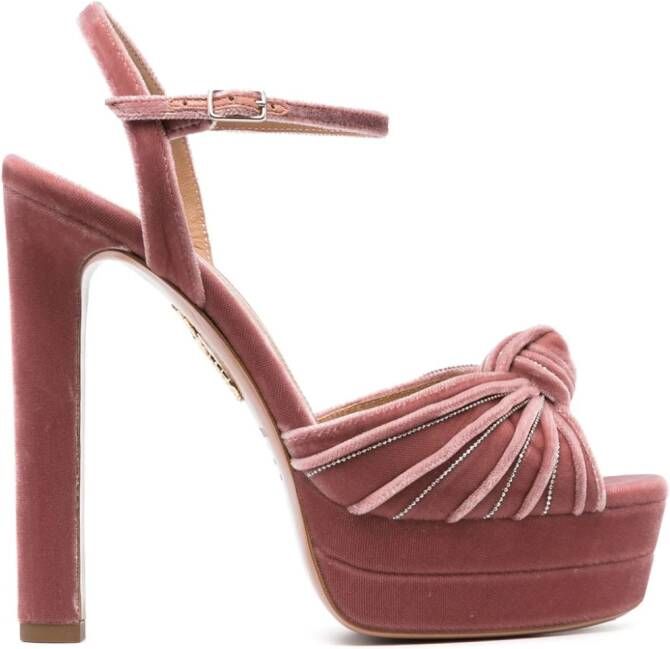 Aquazzura Atelier sandalen met plateauzool Roze