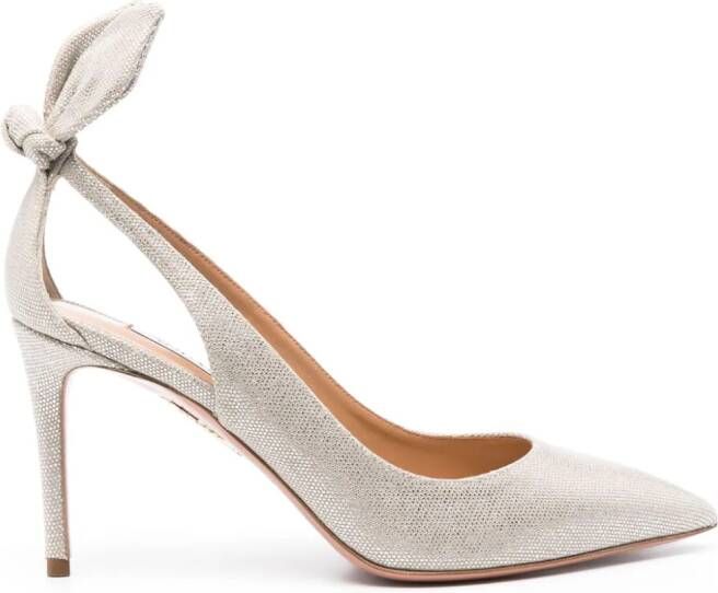 Aquazzura Bow Tie pumps Zilver