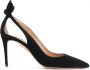 Aquazzura Pumps met strik Zwart - Thumbnail 1