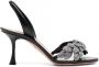 Aquazzura Galactic Flower slingback sandalen Zwart - Thumbnail 1