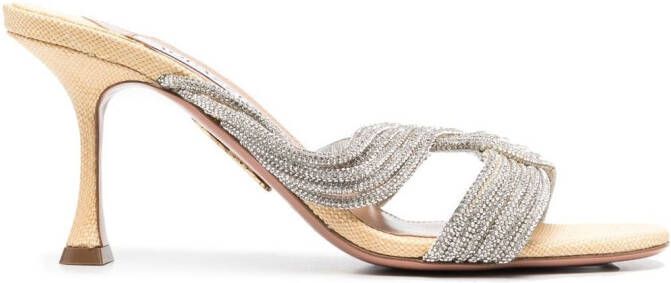 Aquazzura Gatsby muiltjes Wit