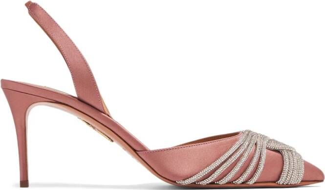 Aquazzura Gatsby pumps verfraaid met kristallen Roze