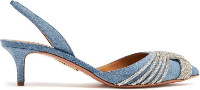 Aquazzura Gatsby slingback pumps Blauw