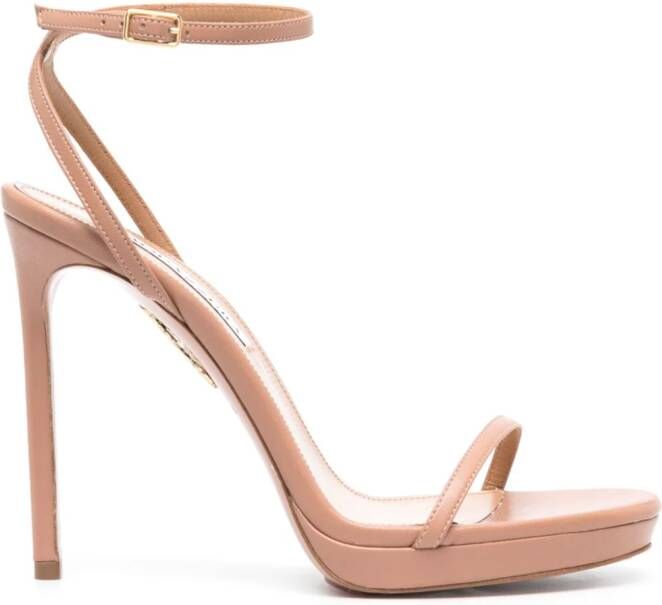 Aquazzura Olie leren sandalen Roze