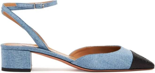 Aquazzura Pumps met vierkante neus Blauw