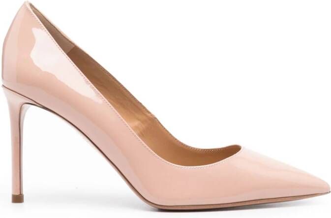 Aquazzura Purist leren pumps 105 mm Roze