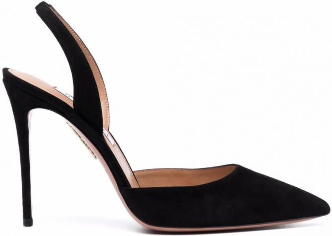 Aquazzura Slingback pumps met puntige neus Zwart