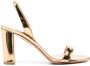 Aquazzura No Nude sandalen met blokhak Goud - Thumbnail 1