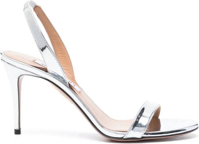 Aquazzura So Nude sandalen Zilver