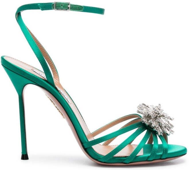 Aquazzura Stardust sandalen Groen