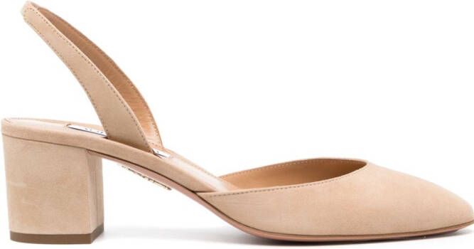 Aquazzura Talita suède pumps Beige