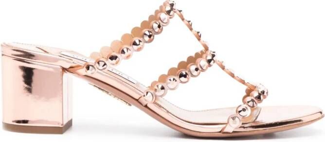 Aquazzura Tequila sandalen verfraaid met kristal Goud