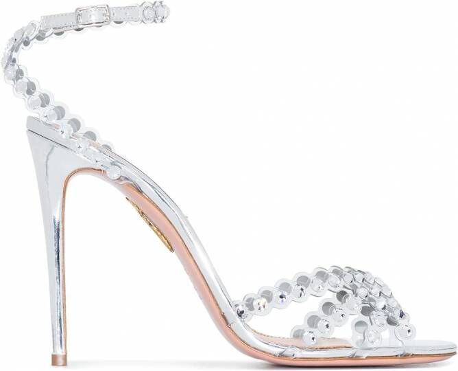 Aquazzura Tequilla sandalen Zilver