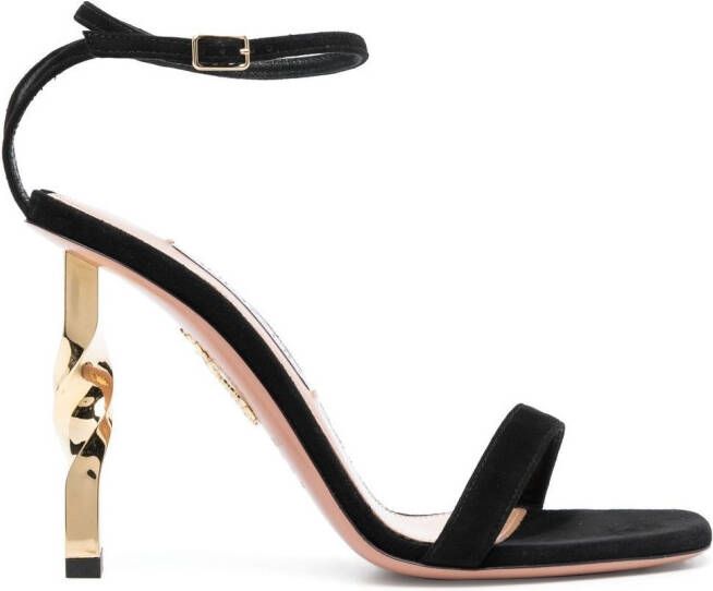 Aquazzura Twist sandalen Zwart