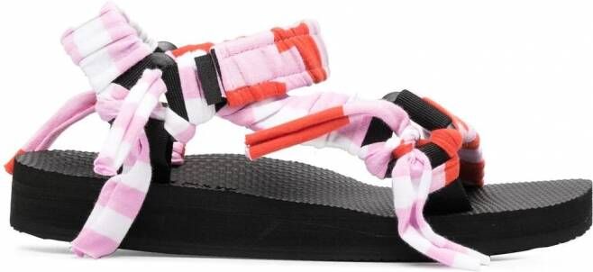 Arizona Love Kules gestreepte sandalen Roze