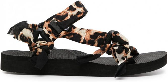 Arizona Love Trekky sandalen met luipaardprint Veelkleurig