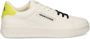 Armani Exchange Leren sneakers met dubbelkleurige veters Wit - Thumbnail 1