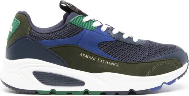 Armani Exchange Sneakers met vlakken Blauw