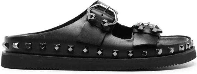 Ash Slippers met studs Zwart