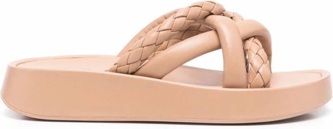 Ash Vanessa slippers met plateauzool Beige