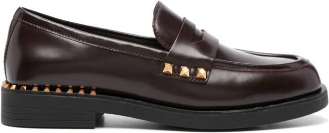 Ash Whisper Studs leren loafers Rood