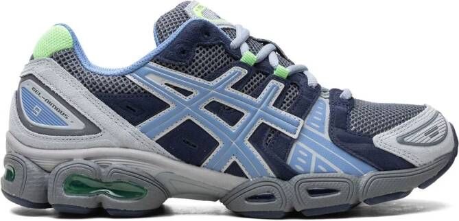 ASICS Gel-Nimbus 9 sneakers met vlakken Blauw