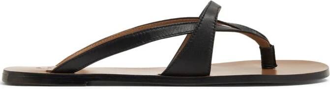 ATP Atelier Padula leather flip-flops Zwart