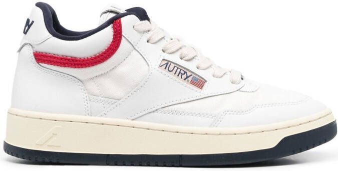 Autry Open Mid sneakers met veters Wit