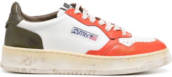 Autry Sneakers met colourblocking Wit