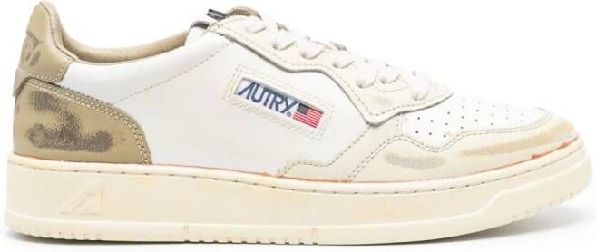 Autry Sup Vint Low leren sneakers Wit