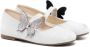 BabyWalker Metallic ballerina's met vlinderpatch Zilver - Thumbnail 1