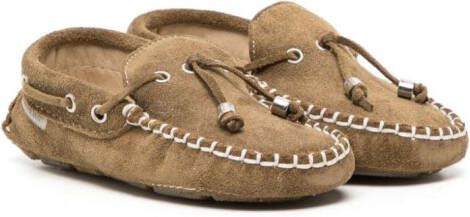 BabyWalker Mocassins met ronde neus Bruin