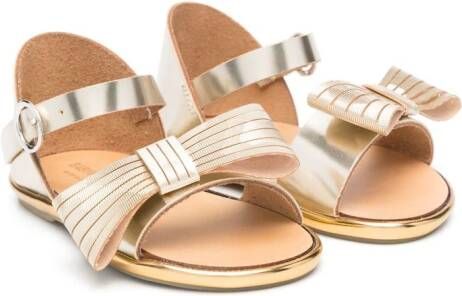 BabyWalker Restraint sandalen met strik Goud